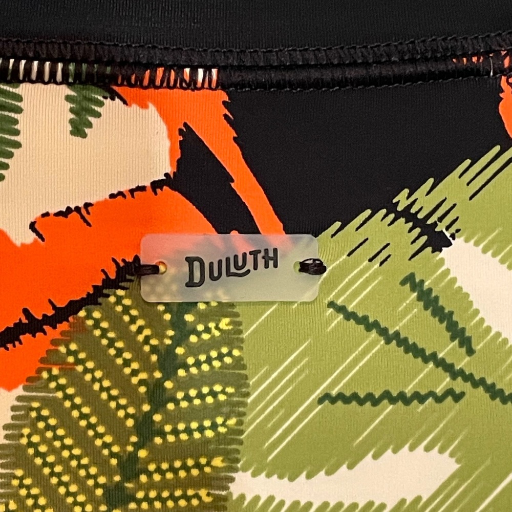 Duluth Trading Co Suit Up Swim Long Sleeve One Piece Tropical Toucan 12 NEW - Picture 3 of 6